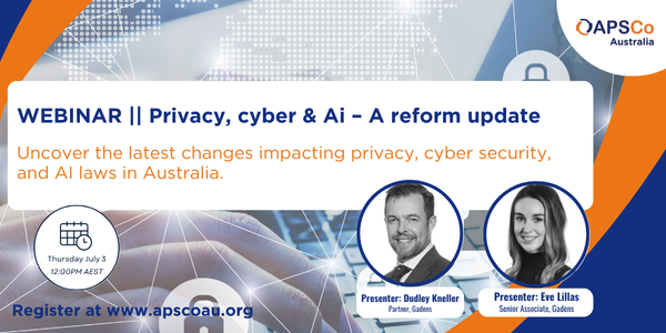 Privacy, cyber & Ai – A reform update